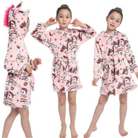 Winter Kids Unicorn Night Gowns