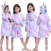 Winter Kids Unicorn Night Gowns