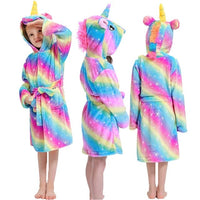 Winter Kids Unicorn Night Gowns