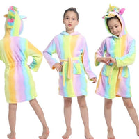 Winter Kids Unicorn Night Gowns