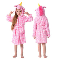 Winter Kids Unicorn Night Gowns
