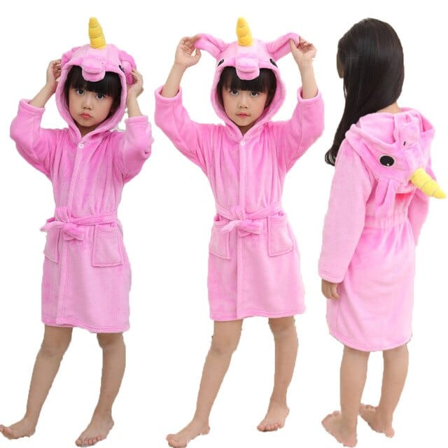 Winter Kids Unicorn Night Gowns