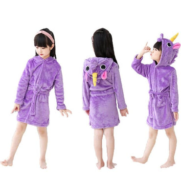 Winter Kids Unicorn Night Gowns