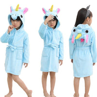 Winter Kids Unicorn Night Gowns