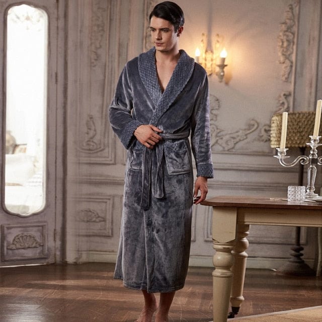 Plush Winter Long Bathrobe