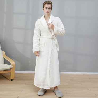 Plush Winter Long Bathrobe