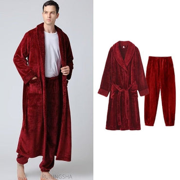 Plush Winter Long Bathrobe