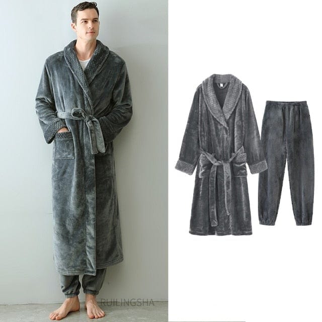 Plush Winter Long Bathrobe