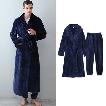 Plush Winter Long Bathrobe