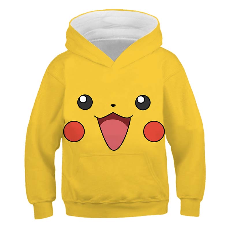 Anime Pikachu 3D Print Children's Sweatshirt