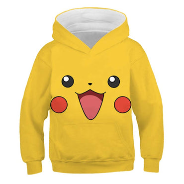 Anime Pikachu 3D Print Children's Sweatshirt