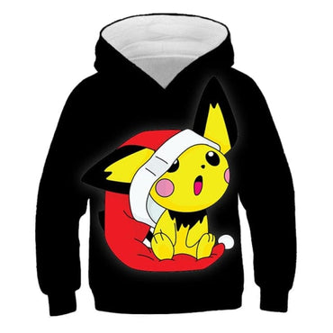 Anime Pikachu 3D Print Children's Sweatshirt