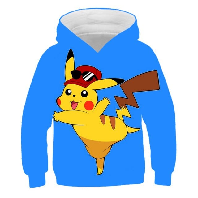 Anime Pikachu 3D Print Children's Sweatshirt