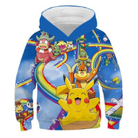 Anime Pikachu 3D Print Children's Sweatshirt