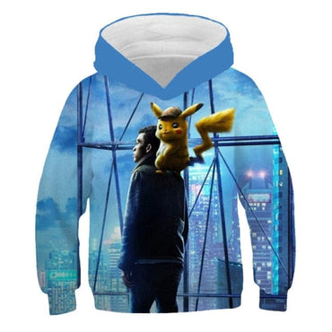 Anime Pikachu 3D Print Children's Sweatshirt