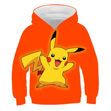 Anime Pikachu 3D Print Children's Sweatshirt