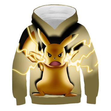 Anime Pikachu 3D Print Children's Sweatshirt