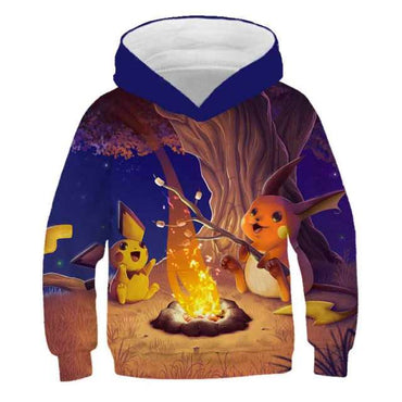 Anime Pikachu 3D Print Children's Sweatshirt