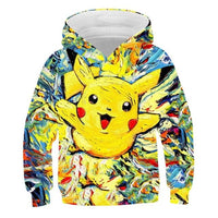 Anime Pikachu 3D Print Children's Sweatshirt
