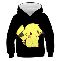Anime Pikachu 3D Print Children's Sweatshirt