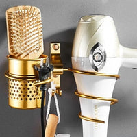 Gold Hair Dryer Holder