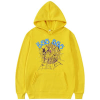 Spider Web Pattern Loose Sweat Top Unisex