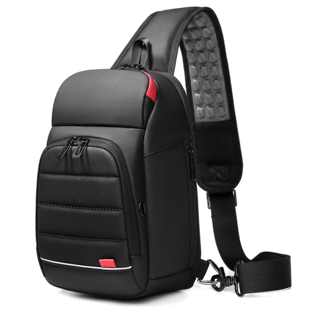 Men's Crossbody USB Charging Backpack