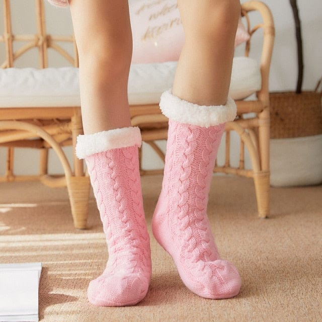 Winter Warm Striped Carpet Socks