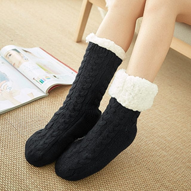 Winter Warm Striped Carpet Socks