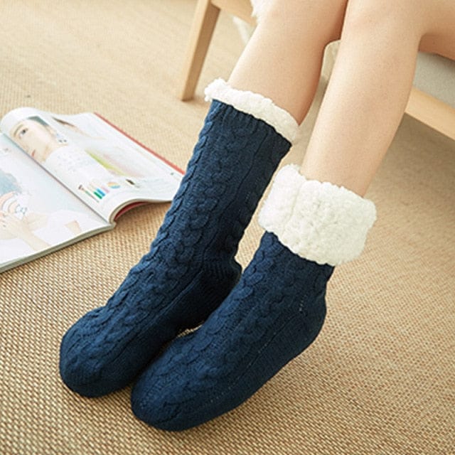 Winter Warm Striped Carpet Socks