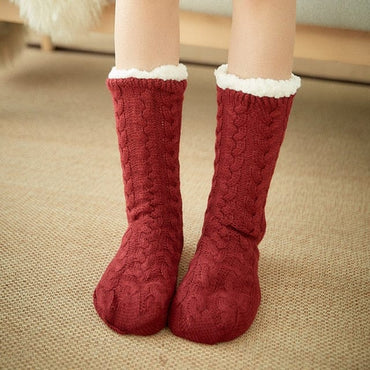 Winter Warm Striped Carpet Socks