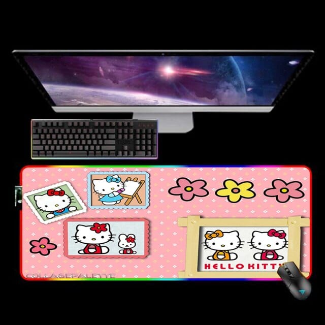 Cute Cat Gaming Mouse Pad