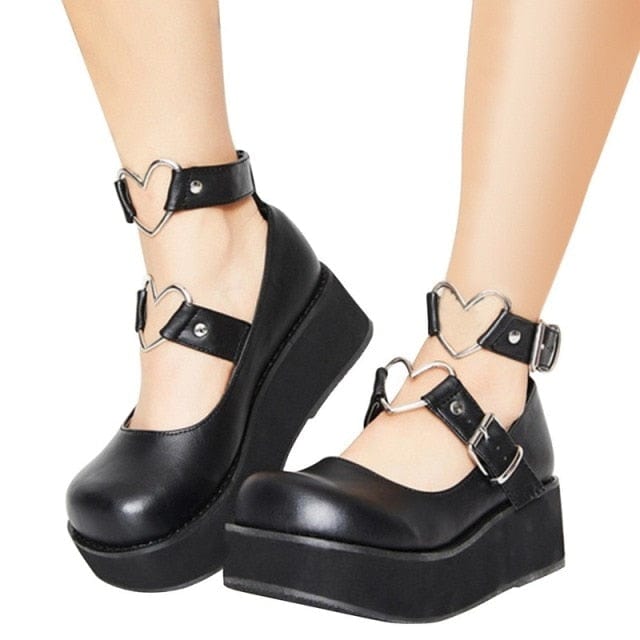 Girls Cute Cosplay Wedge Shoes