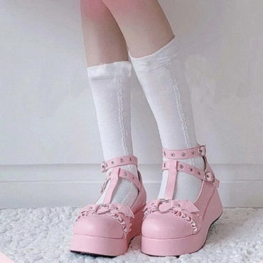 Girls Cute Cosplay Wedge Shoes