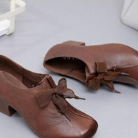 Thick Heel Retro Square Heel Dress Shoe