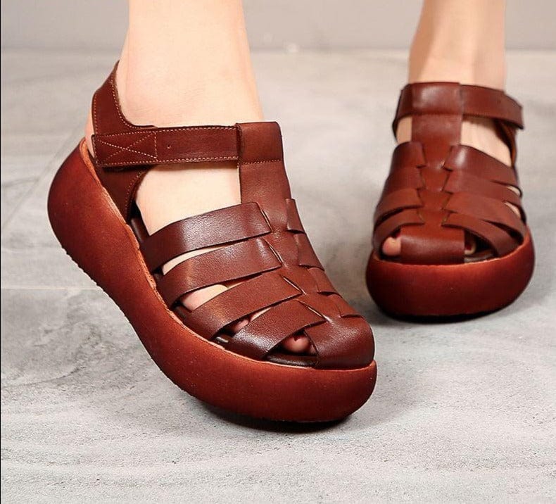 Genuine Leather Gladiator Sandals