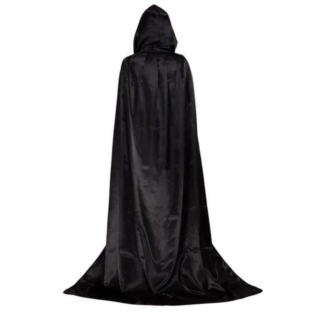 Halloween Hooded Black Cloak Of Death Party Outfit