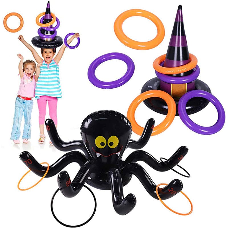 Halloween Inflatable Witch Spider Hat Party Game