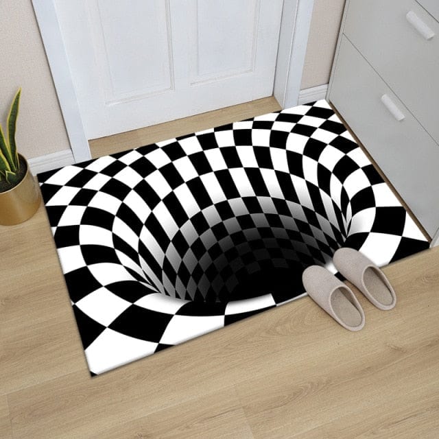 3D Scary Clown Trap Visual Carpet Cover