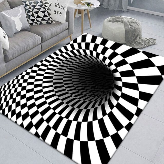 3D Scary Clown Trap Visual Carpet Cover