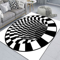 3D Scary Clown Trap Visual Carpet Cover