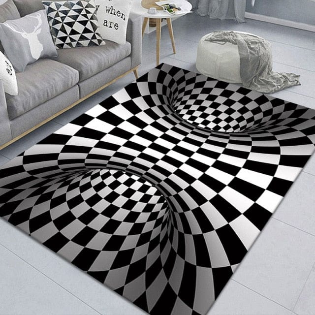 3D Scary Clown Trap Visual Carpet Cover