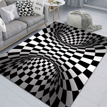 3D Scary Clown Trap Visual Carpet Cover