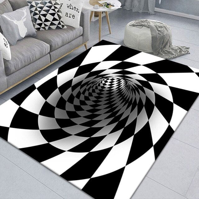 3D Scary Clown Trap Visual Carpet Cover