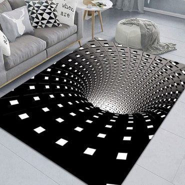 3D Scary Clown Trap Visual Carpet Cover