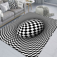 3D Scary Clown Trap Visual Carpet Cover