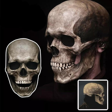 Movable Jaw Skull Mask Halloween Costume