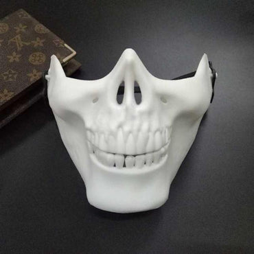 Movable Jaw Skull Mask Halloween Costume