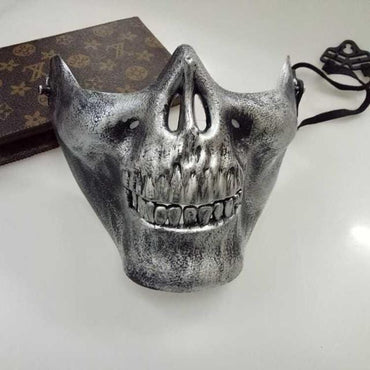 Movable Jaw Skull Mask Halloween Costume