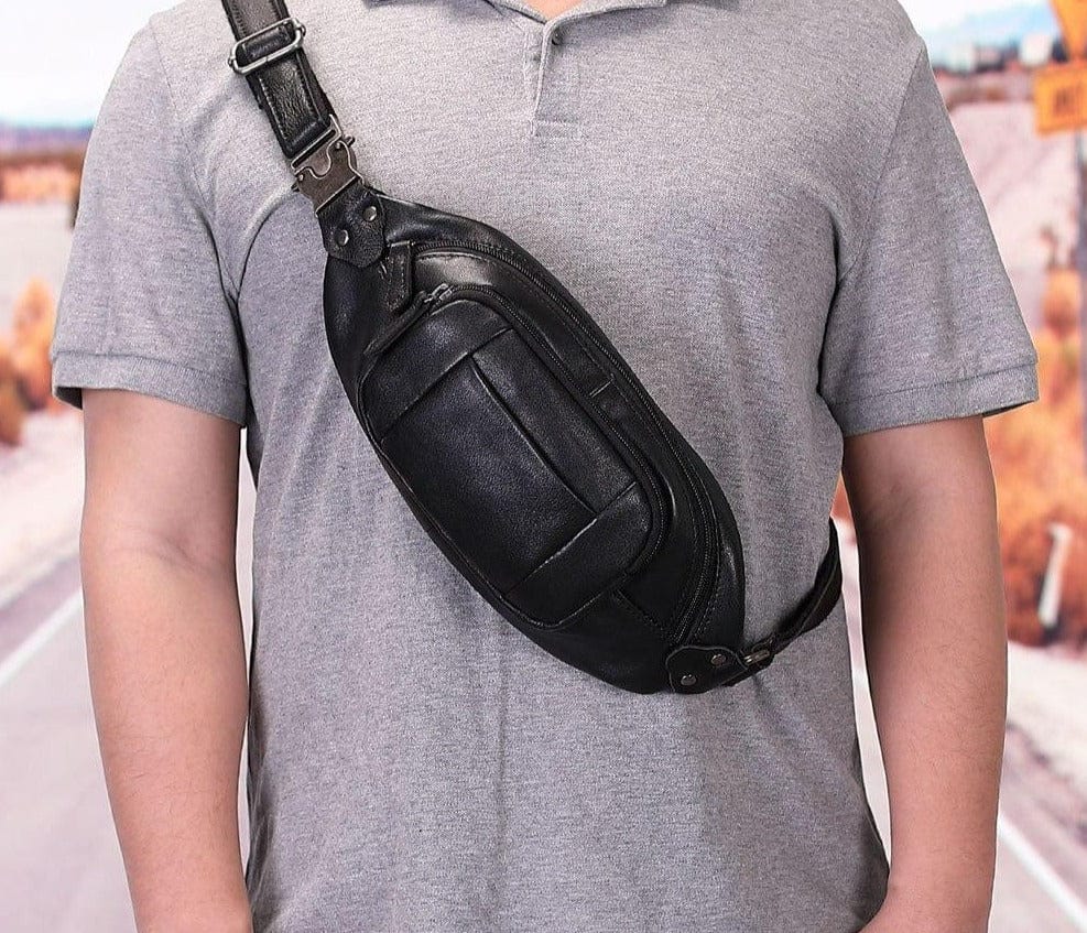 Multifunctional Men's Retractable Pouch Bag